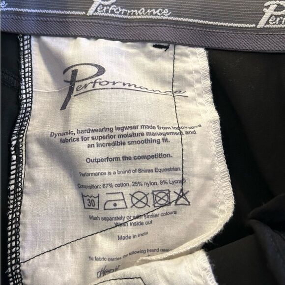 Shires Equestrian Performance Black Breeches Size 28 - Picture 8 of 13